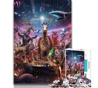 Adult Jigsaw Animal Party Jigsaw Puzzle 1000 Pieces for Teenagers,Stress Reliever Difficult Challenge Unique Home Decor And Gifts 75x50cm
