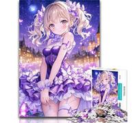 Adult Jigsaw Anime Girl Jigsaw Puzzles 1000 Pieces for Adults Teens,for Age 14+ Impossible Game Best Gift for Adults And Teenagers 50x75cm