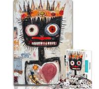 Adult Jigsaw Basquiat-style 1000 Piece Jigsaw Puzzle for Adults And Teenagers,Vibrant And Unique Design Relaxing & Challenging Puzzle Experience 50x75cm