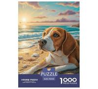 Adult Jigsaw Beagle 1000 Pet Dog Puzzle - Kid-Safe Edge Decoration for Kids’ Room | 70x50cm/1000pcs