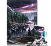 Adult Jigsaw Beautiful Landscapes 1000 Piece Jigsaw Puzzles for Teenagers Gifts,Toys Educational Games Stress Relieving Enhance Love between Couples 26x38cm