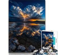 Adult Jigsaw Beautiful Mountains And Lakes 1000 Piece Jigsaw Puzzles for Teenagers,Train Your Brain And Hands Birthday Present, Gifts 50x75cm