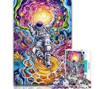 Adult Jigsaw Beehive Astronauts 1000 Pieces Jigsaw Puzzle for Adults& Teens,Toys Educational Games Stress Relieving Unique Home Decor And Gifts 50x75cm
