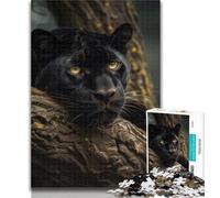 Adult Jigsaw Black Panther 1000 Piece Jigsaw Puzzles for Adults,Interesting Stress Reduction Parent-child Interaction 26x38cm