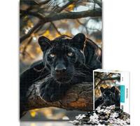 Adult Jigsaw Black Panther Jigsaw Puzzles for Adults 1000 Pieces,Vibrant And Unique Design Relaxing & Challenging Puzzle Experience 75x50cm