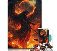 Adult Jigsaw Blood Moon Reaper Jigsaw Puzzles for Adults 1000,for Is Ideal As A Gift for The Whole Family for And 14 Years Old 75x50cm