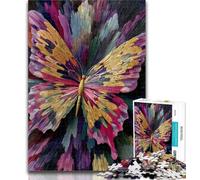 Adult Jigsaw Butterfly Oil Painting Jigsaws Puzzles 1000 Pieces for Adults Gifts,Brain Teaser Game Wall Decoration Unique Birthday And Xmas Gifts 50x75cm