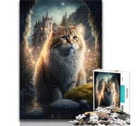 Adult Jigsaw Cats on Alien Planet 1000 Pieces Jigsaw Puzzles for Adults And Teens,Toy Intellectual Game Artists Collection, Fine Art 26x38cm