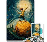 Adult Jigsaw Children Under The Stars 1000 Piece Jigsaw Puzzles for Adults,Interesting Stress Reduction Parent-child Interaction (50x75cm)