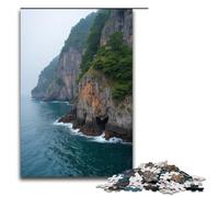 Adult Jigsaw Cliff Danger 1000 Piece Puzzle Wooden Puzzle for Adults & Kids Age 12 Up Educational Toy 1000 PCS(75x50cm)