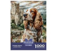 Adult Jigsaw Cocker Spaniel 1000 Companion Dog Puzzle - Kid-Safe Edge Decoration for Kids’ Room | 38x26cm/1000pcs