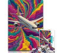 Adult Jigsaw Color Plane Jigsaw Puzzles for Adults 1000,Wall Decoration Unique Birthday And Xmas Gifts Suitable for And 14 26x38cm
