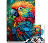 Adult Jigsaw Colorful Art Parrot Jigsaw Puzzles for Adults 1000 Pieces,Vibrant And Unique Design Relaxing & Challenging Puzzle Experience 75x50cm