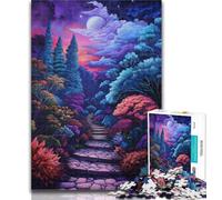 Adult Jigsaw Colorful Painting Night Sky 1000 Pieces Jigsaw Puzzles for Adults And Teens,Classic Educational Games Beautiful Decoration 50x75cm