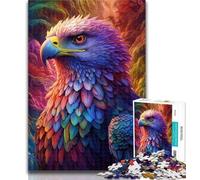 Adult Jigsaw Colourful Eagles Jigsaw Puzzles for Teenagers 1000 Piece,Educational Game for Birthday, Chrismas for And 14 Years Old 26x38cm