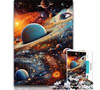 Adult Jigsaw Colourful Universe Adult Jigsaws 1000 Pieces Difficult,Toys Educational Games Stress Relieving Wishlist with Santa Claus 26x38cm