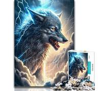 Adult Jigsaw Cosmic Nebula Wolf Jigsaw Puzzles for Teenagers 1000,Family Game Stress Reliever Difficult Challenge Secret Santa Gifts 50x75cm