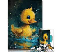 Adult Jigsaw Cute Little Yellow Duck Jigsaw Puzzles for Teenagers 1000 Piece,Birthday Gift Idea for Adults, Family Game And Hobby (38x26cm)