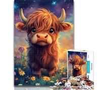 Adult Jigsaw Cute Yak Baby 1000 Pieces Jigsaw Puzzle For Adults Teens,Staycation Kill Time Enhance Love between Couples 26x38cm