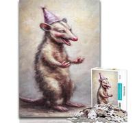 Adult Jigsaw Dancing Mouse 1000 Piece Jigsaw Puzzle for Adults And Teenagers,with Matching Poster And Trivia Sheet for Age 14 26x38cm
