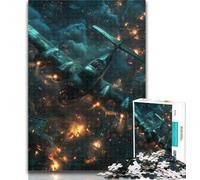 Adult Jigsaw Dream Fighter Jigsaw Puzzles for Adults 1000,Family Game Stress Reliever Difficult Challenge Secret Santa Gifts 26x38cm