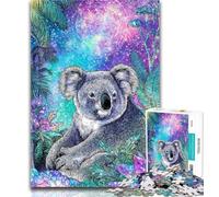 Adult Jigsaw Dream Koala 1000 Piece Jigsaw Puzzles for Adults Gifts,Toys Educational Games Stress Relieving Wishlist with Santa Claus 26x38cm