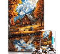 Adult Jigsaw Fall Farm 1000 Piece Jigsaw Puzzles for Teenagers Gifts,Educational Games Home Decoration Artists Collection, Fine Art 50x75cm