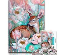 Adult Jigsaw Fantasy Deer Jigsaw Puzzles for Adults 1000 Pieces,Toys Educational Games Stress Relieving Great Gifts And Toys 26x38cm