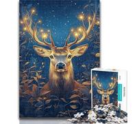 Adult Jigsaw Fantasy Deer Jigsaws Puzzles 1000 Pieces for Adults Gifts,Brain Teaser Game Wall Decoration Unique Birthday And Xmas Gifts 26x38cm
