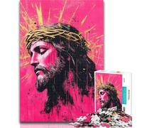Adult Jigsaw Fantasy Jesus 1000 Piece Jigsaw Puzzle for Adults And Teenagers,for Educational Game Challenge Toy Artists Collection, Fine Art 50x75cm