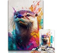 Adult Jigsaw Fantasy Otter 1000 Piece Jigsaw Puzzle for Adults Teens,Toys Educational Games Stress Relieving Great Gifts And Toys (50x75cm)