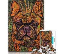 Adult Jigsaw Fantasy Pug Jigsaw Puzzles 1000 Pieces for Adults Teens,with Fully Interlocking Randomly Shaped Pieces for And 14 Years Old 26x38cm