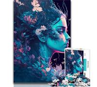 Adult Jigsaw Flowerpunk God 1000 Piece Jigsaw Puzzles for Teenagers Gifts,Educational Game Challenge Toy for Women And Men (50x75cm)