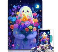 Adult Jigsaw Flowers of The Dead Jigsaw Puzzles for Teenagers 1000,Family Game Stress Reliever Difficult Challenge Secret Santa Gifts 26x38cm