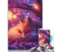 Adult Jigsaw Fox Jigsaw Puzzles 1000 Pieces for Adults Teens,with Fully Interlocking Randomly Shaped Pieces for And 14 Years Old 26x38cm