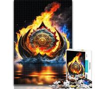 Adult Jigsaw Galaxy Art Lotus 1000 Piece Jigsaw Puzzles for Teenagers Gifts,Toys Educational Games Stress Relieving Enhance Love between Couples 50x75cm