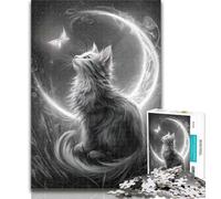 Adult Jigsaw Galaxy Cat Jigsaw Puzzles 1000 Pieces for Adults Teens,Toys Educational Games Stress Relieving Artists Collection, Fine Art 26x38cm