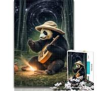 Adult Jigsaw Galaxy Panda 1000 Piece Jigsaw Puzzles for Adults,Interesting Stress Reduction Parent-child Interaction 50x75cm