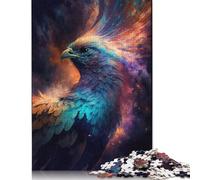 Adult Jigsaw Galaxy Phoenix Bird Jigsaw Puzzles 500 Piece Creative Wooden Puzzle Toys Decompression Games Gifts 500pcs (52x38cm)
