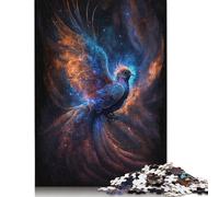 Adult Jigsaw Galaxy Phoenix Bird Jigsaw Puzzles 500 Piece Creative Wooden Puzzle Toys Decompression Games Gifts 500pcs (52x38cm)