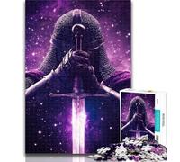 Adult Jigsaw Galaxy Space Warrior Jigsaws Puzzles 1000 Pieces for Adults Gifts,Brain Teaser Game Wall Decoration Unique Birthday And Xmas Gifts 26x38cm