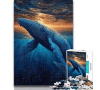 Adult Jigsaw Galaxy Whale 1000 Pieces Jigsaw Puzzle For Adults Teens,for Age 14+ Impossible Game Best Gift for Adults And Teenagers 50x75cm