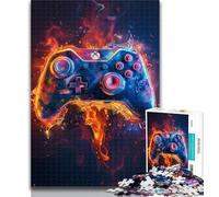 Adult Jigsaw Gaming Controller Colorful Puzzles for Adults Teens 1000 Pieces,Wall Decoration Unique Birthday And Xmas Gifts Suitable for And 14 26x38cm
