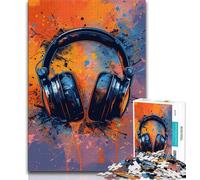 Adult Jigsaw Gaming Headset Adult Jigsaws 1000 Pieces Difficult,Toys Educational Games Stress Relieving Wishlist with Santa Claus (50x75cm)