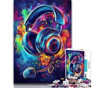 Adult Jigsaw Gaming Headset Jigsaw Puzzles 1000 Pieces for Adults Teens,with Fully Interlocking Randomly Shaped Pieces for And 14 Years Old 26x38cm