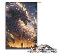Adult Jigsaw Godly Beasts 1000 Piece Puzzle Wooden Puzzle for Adults & Kids Age 12 Up Educational Toy 1000 PCS(38x26cm)
