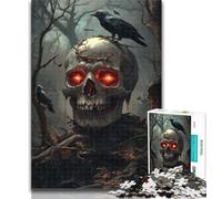 Adult Jigsaw Halloween Skeleton Jigsaw Puzzles for Teenagers 1000 Piece,Educational Game for Birthday, Chrismas for And 14 Years Old 26x38cm