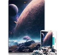 Adult Jigsaw Interstellar Tree Jigsaws 1000 Pieces for Adults,with Fully Interlocking Randomly Shaped Pieces for And 14 Years Old (26x38cm)