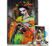 Adult Jigsaw Japanese Geisha Jigsaw Puzzles for Teenagers 1000 Piece,Educational Game for Birthday, Chrismas for And 14 Years Old (26x38cm)