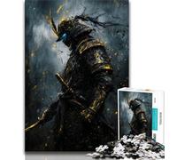 Adult Jigsaw Japanese Neon Ninja Jigsaw Puzzle 1000 Pieces for Teenagers,Stress Reliever Difficult Challenge Unique Home Decor And Gifts (50x75cm)